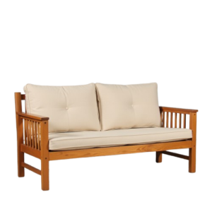 Solid Sheesham Wood 3-Seater Sofa Set