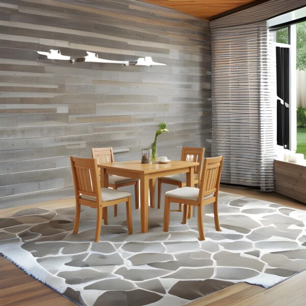 Sheesham Wood Dining Table Set with 6 Chairs for Home Dining Room - Image 5